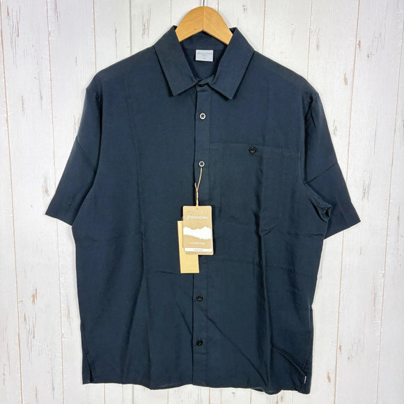 【Men's M ブラック系】 Houdini ( フーディニ ) メンズ ツリー ショートスリーブ シャツ M's Tree Shortsleeve Shirt 860051 True Black Light z00058245 True Black Light