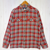 【Men's M レッド系】 2011 Patagonia ( パタゴニア ) ロングスリーブ フィヨルド フランネル シャツ Long-Sleeved Fjord Flannel Shirt CYO オーガニックコットン100% 厚手フランネル オーガニックコッ