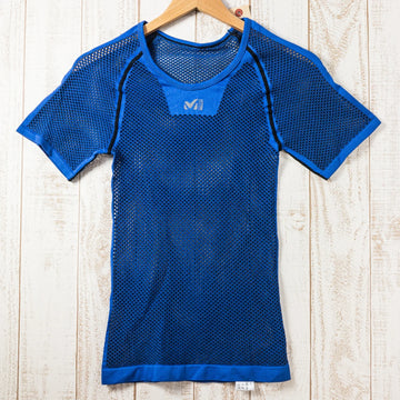 【Men's L/XL ブルー系】 Millet ( ミレー ) ドライナミック メッシュ ショートスリーブ ポリプロピレン ウェア トップス インナー シャツ ショートスリーブTシャツ クルーネック 化繊 z00051053 化繊 ショートスリーブTシャツ クルーネ - 【公式】2ndGEAR（セカンドギア）Webショップ【登山用品・アウトドア用品専門 買取販売店】