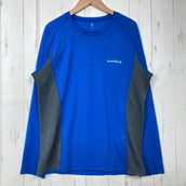【Men's S ブルー系】 Montbell ( モンベル ) クール ロングスリーブ T Cool Long Sleeve T ポリエステル ウェア トップス インナー シャツ ロングスリーブTシャツ クルーネック 化繊 z00060420  化繊 ロングスリ