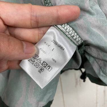 【Men's L グリーン系】 Danner ( ダナー ) ピンズ プリント スナップ シャツ PINS PT SNAP SHIRTS Green Ultra Heavy（ウルトラヘビー）SHELTECH（シェルテック）トリプルコラボ ナイロン ウェア トップス