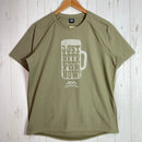 【Unisex M ベージュ系】 Frank&Morris（フランク＆モリス） ジャスト ビア フォーナウ Just Beer For Now ポリエステル ウェア トップス インナー シャツ ショートスリーブシャツ 化繊 z00057112  化繊 ショートスリーブ-1