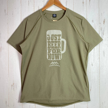 【Unisex M ベージュ系】 Frank&Morris（フランク＆モリス） ジャスト ビア フォーナウ Just Beer For Now ポリエステル ウェア トップス インナー シャツ ショートスリーブシャツ 化繊 z00057112  化繊 ショートスリーブ