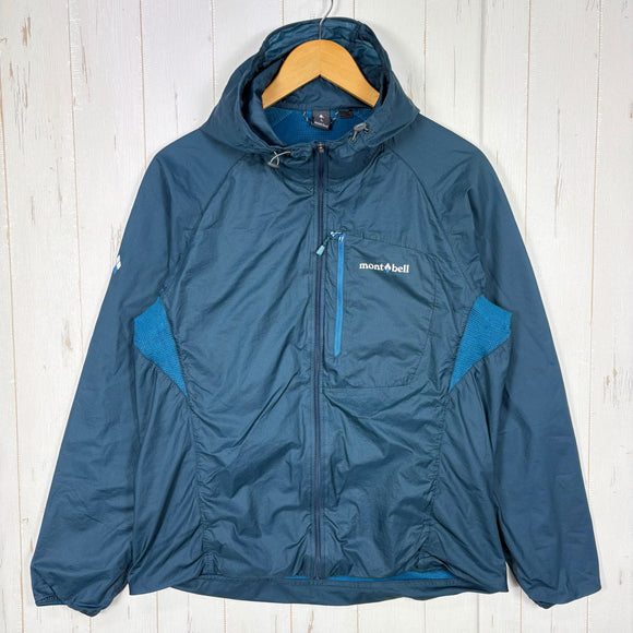 【Men's L ネイビー系】 Montbell ( モンベル ) ウルトラ ライトシェル パーカ Ultra Light Shell Hooded Jacket 軽量 リップストップ はっ水 ポケッタブル ナイロン ウェア トップス アウター ジャケット ウィンド