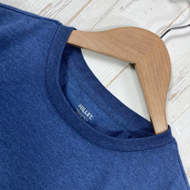 【Men's S ネイビー系】 Millet ( ミレー ) インセクト バリヤー M ロゴ Tシャツ ショート スリーブ INSECT BARRIER M LOGO T-SHIRT SHORT SLEEVE 防虫 吸水速乾 UPF20 ポリエステル ウェア トップ
