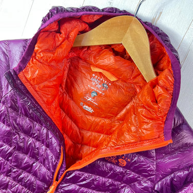 Mountain Hardwear Ghost Whisperer Hooded Down Jacket, Women's Size Small, Purple. This down jacket features down insulation and is perfect for outerwear. (Product code: z00053756)