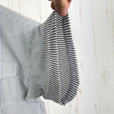 【Men's XL グレー系】 Ridge Mountain Gear ( リッジマウンテンギア ) ベーシック ショートスリーブ シャツ ストライプ Basic Short Sleeve Shirt Stripe  Grey × White z00055798 G
