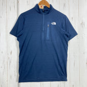 【Men's S ネイビー系】 The North Face ( ザ・ノースフェイス ) ショート スリーブ フラッシュ ドライ スリー ディー ジップ アップ Short Sleeve FlashDry 3D Zip Up ポリエステル ウェア トップス インナー