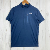 【Men's S ネイビー系】 The North Face ( ザ・ノースフェイス ) ショート スリーブ フラッシュ ドライ スリー ディー ジップ アップ Short Sleeve FlashDry 3D Zip Up ポリエステル ウェア トップス インナー