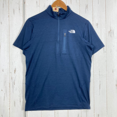 【Men's S ネイビー系】 The North Face ( ザ・ノースフェイス ) ショート スリーブ フラッシュ ドライ スリー ディー ジップ アップ Short Sleeve FlashDry 3D Zip Up ポリエステル ウェア トップス インナー