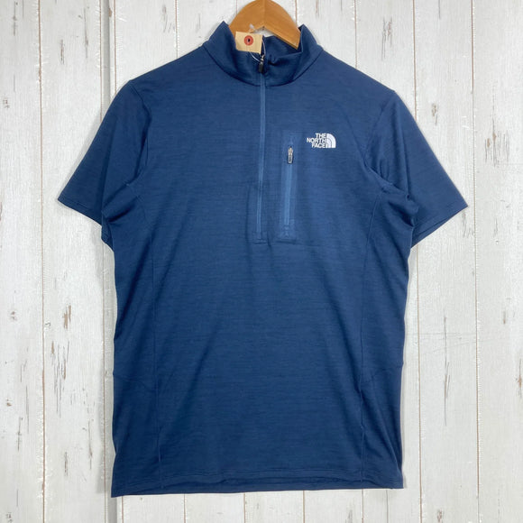 【Men's S ネイビー系】 The North Face ( ザ・ノースフェイス ) ショート スリーブ フラッシュ ドライ スリー ディー ジップ アップ Short Sleeve FlashDry 3D Zip Up ポリエステル ウェア トップス インナー