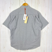 【Men's S グレー系】 Ridge Mountain Gear ( リッジマウンテンギア ) ベーシック ショートスリーブ シャツ ストライプ Basic Short Sleeve Shirt Stripe  Grey × White z00055797 G