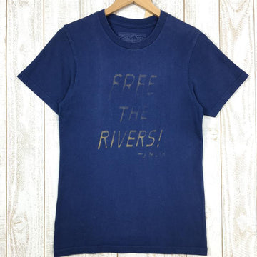 【Men's XS ネイビー系】 Patagonia ( パタゴニア ) Free The Rivers! ジョン・ミューア オーガニックコットン Tシャツ 入手困難 International Men's コットン ショートスリーブTシャツ クルーネック インナー - 【公式】2ndGEAR（セカンドギア）Webショップ【登山用品・アウトドア用品専門 買取販売店】