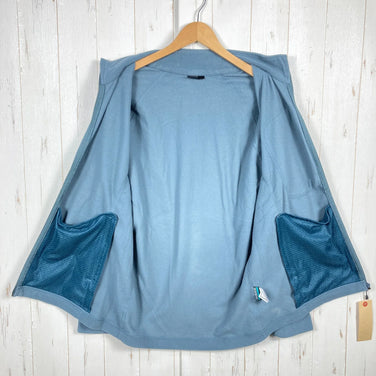 Montbell Shamis 男款夹克，L码，蓝色。这款涤纶抓绒夹克是完美的外套单品。产品编号：z00053868。