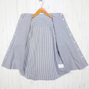 【Women's S グレー系】 Ridge Mountain Gear ( リッジマウンテンギア ) ベーシック ロングスリーブシャツ ストライプ Basic Long Sleeve Shirt Stripe Grey / White ポリエステル ウェア トップス-3