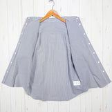 Women's Small Gray Ridge Mountain Gear Basic Long Sleeve Shirt Stripe Gray/White Polyester Top