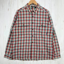 【Men's M グリーン系】 1994 Patagonia ( パタゴニア ) ヘビー フランネル シャツ Heavy Flannel Shirt Ombre Boxes / Auburn 生産終了モデル 入手困難 コットン ウェア トップス インナー シャツ ロ-1