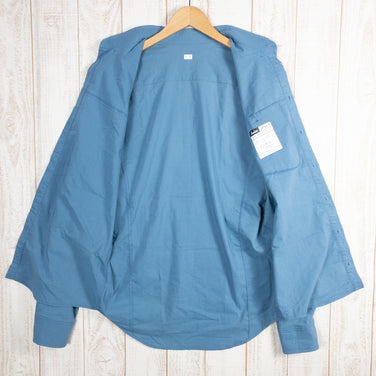 【Men's M ブルー系】 Isadore（イザドア） ロングスリーブシャツ オーガニックコットン ウェア トップス インナー シャツ ロングスリーブシャツ コットン z00050901  コットン ロングスリーブシャツ インナー シャツ トップス ウェア