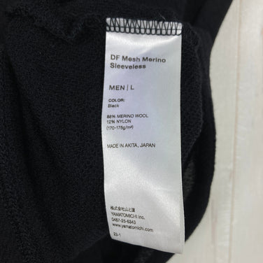 【Men's L ブラック系】 Yamatomichi ( 山と道 ) DF メッシュ メリノ スリーブレス DF Mesh Merino Sleeveless ダブルフェイス メッシュ メリノウール ウェア トップス インナー シャツ タンクトップ ノースリーブシ