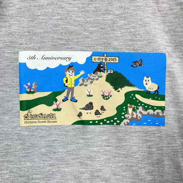 【Men's XS グレー系】 Montbell ( モンベル ) ヒロマゲストハウス 5周年記念 ティーシャツ 入手困難 ポリエステル ウェア トップス インナー シャツ ショートスリーブTシャツ クルーネック 化繊 z00059142  化繊 ショートスリーブT
