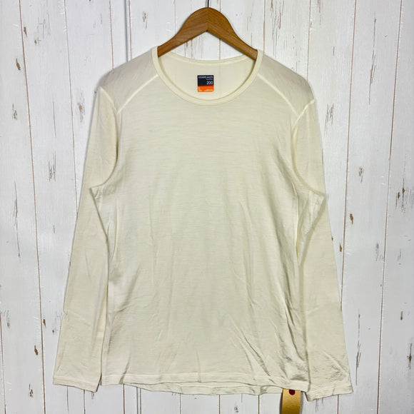 【Men's L ベージュ系】 Icebreaker ( アイスブレーカー ) メリノ 200 オアシス ロングスリーブ クルー Merino 200 Oasis LS Crew メリノウール ウェア トップス インナー シャツ ロングスリーブTシャツ クルーネック