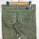 【Women's 26 グリーン系】Patagonia ( パタゴニア ) フィッテド コーデュロイ パンツ Fitted Corduroy Pants 55055 International Women's コットン ロングパンツ ボトムス ウェア - 【公式】2ndGEAR（セカンドギア）Webショップ【登山用品・アウトドア用品専門 買取販売店】