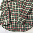 【Men's S グリーン系】 The North Face ( ザ・ノースフェイス ) フランネル チェックシャツ ポリエステル ウェア トップス インナー シャツ ロングスリーブシャツ 化繊 z00053537  化繊 ロングスリーブシャツ インナー シャツ ト-3