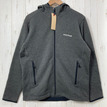 【Men's L グレー系】 Montbell ( モンベル ) クリマプラス ニットパーカ Climaplus Knit Parka ポリエステル ウェア トップス アウター ジャケット フリース z00058711  フリース アウター ジャケット トップス
