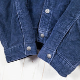 男士小号海军蓝巴塔哥尼亚绒毛衬里卡车司机夹克（NENA） - 已停产款式，难寻。灯芯绒和棉质上衣。