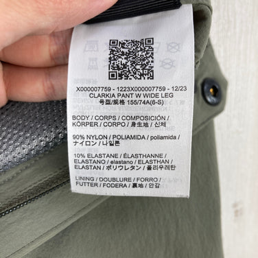 【Women's 6 グリーン系】 Arcteryx ( アークテリクス ) クラーキア ワイドレッグ パンツ Clarkia Wide Leg Pant FC0-DWR ストレッチ ナイロン ウェア ボトムス ロングパンツ ソフトシェル z00061045  ソフトシ