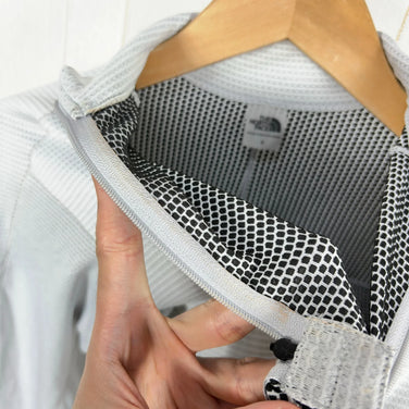 The North Face Women's Small Gray Long Sleeve FlashDry Zip Up (L/S) Polyester Top/Inner Shirt, Synthetic Fiber (z000556)