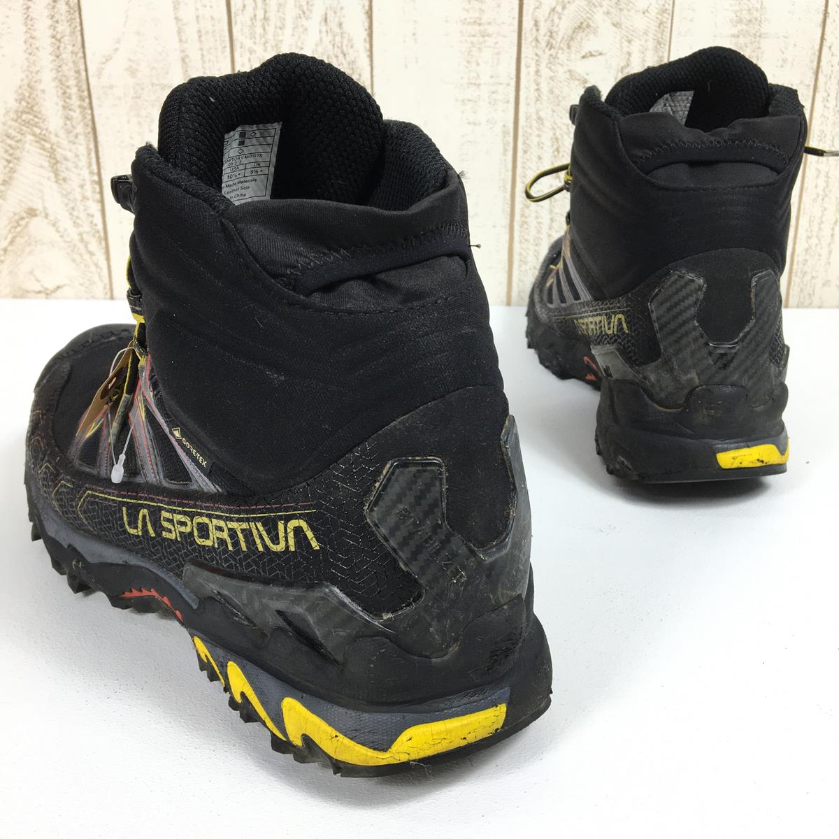 【男式 27.9cm 黑色】La Sportiva Ultra Raptor 2 Mid Gore-Tex Ultra Raptor Ii Mid Gtx 徒步鞋 34B 男式 999100 黑/黄 Treck