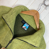 【Men's S グリーン系】 1990s Alf ( アルフ ) チロリアン ポーラテック フリース ジャケット Tyrolean Polartec Fleece Jacket 生産終了モデル 入手困難 アメリカ製 ポリエステル ウェア トップス アウター ジャケ