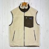 【Men's M ベージュ系】 2009 Patagonia ( パタゴニア ) クラシック レトロ X ベスト Classic Retro X Vest NWM / ナチュラル×マッシュルームブラウン 希少カラー 入手困難 防風 フリース ポリエステル ウェア ト