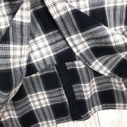 【Women's S ブラック系】 The North Face ( ザ・ノースフェイス ) × ナナミカ パープルレーベル ツイル チェック シャツ Twill Check Shirt NT3958N Asian Women's  化繊 ロングスリーブシャツ インナー