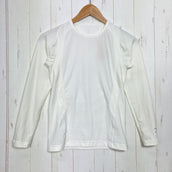 【Women's M アイボリー系】 Cw-X ( シーダブリューエックス ) 柔流トップ メッシュ JYURYU TOP Mesh IV / Ivory 肩甲骨サポート 吸汗速乾 UVカット 抗菌防臭 ポリエステル ウェア トップス インナー シャツ ロングスリーブTシ