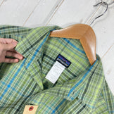 【Men's S グリーン系】 2009 Patagonia ( パタゴニア ) ショートスリーブ パッカーウェア シャツ Short Sleeved Packerwear Shirts CYU 生産終了モデル 入手困難 ウェア トップス インナー シャツ ショート