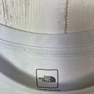 [Women's L White-based] The North Face S/S Pocket Tee Polyester Wear Tops Inner Shirt Short-sleeve T-shirt Crew Neck Synthetic Fiber z00055436