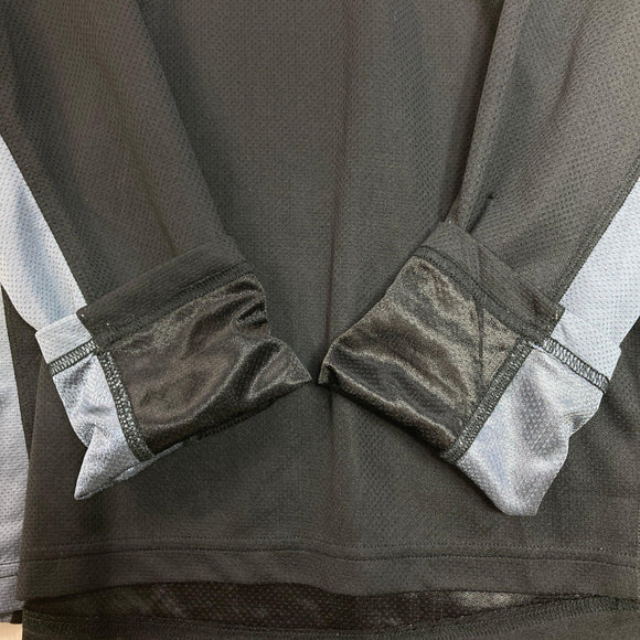 【Men's XL ブラック系】 Millet ( ミレー ) ハーフジップ ロングスリーブ メッシュティー ポリエステル ウェア トップス インナー シャツ ロングスリーブシャツ 化繊 z00060397  化繊 ロングスリーブシャツ インナー シャツ トップス ウ