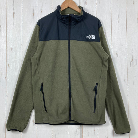 【Men's L グリーン系】 The North Face ( ザ・ノースフェイス ) マウンテン バーサ マイクロ ジャケット Mountain Versa Micro Jacket 軽量マイクロフリース 静電ケア ポリエステル ウェア トップス アウター ジャ