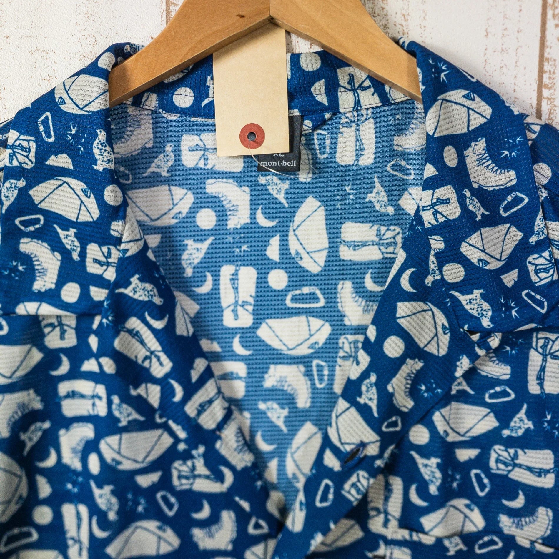 【Men's XL ブルー系】 Montbell ( モンベル ) クールメッシュ アロハシャツ ポリエステル ウェア トップス インナー シャツ ショートスリーブシャツ 化繊 z00051106 化繊 ショートスリーブシャツ インナー シャツ トップス ウェア - 【公式】2ndGEAR（セカンドギア）Webショップ【登山用品・アウトドア用品専門 買取販売店】