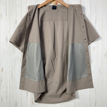 【Men's S ベージュ系】 Axesquin ( アクシーズクイン ) ショートスリーブ ベンチレーションシャツ S/S Ventilation Shirt ポリエステル ウェア トップス インナー シャツ ショートスリーブシャツ 化繊 z00054858  化