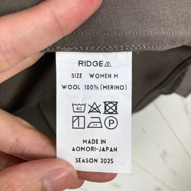 【Women's M ブラウン系】 Ridge Mountain Gear ( リッジマウンテンギア ) メリノ ベーシック ロングスリーブ シャツ Merino Basic Long Sleeve Shirt Cinder Brown z00058948 Cinder