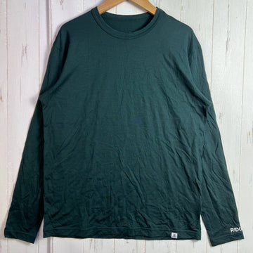 【Men's M グリーン系】 Ridge Mountain Gear ( リッジマウンテンギア ) メリノウール ベーシックロングスリーブTシャツ Merino Basic Tee Long Sleeve メリノウール ウェア トップス インナー シャツ ロングス