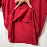 【Men's S レッド系】 2022 Patagonia ( パタゴニア ) ライン ロゴ リッジ ポケット レスポンシビリティー Line Logo Ridge Pocket Responsibili Tee SUMR コットン ウェア トップス インナー シ