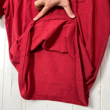 【Men's S レッド系】 2022 Patagonia ( パタゴニア ) ライン ロゴ リッジ ポケット レスポンシビリティー Line Logo Ridge Pocket Responsibili Tee SUMR コットン ウェア トップス インナー シ