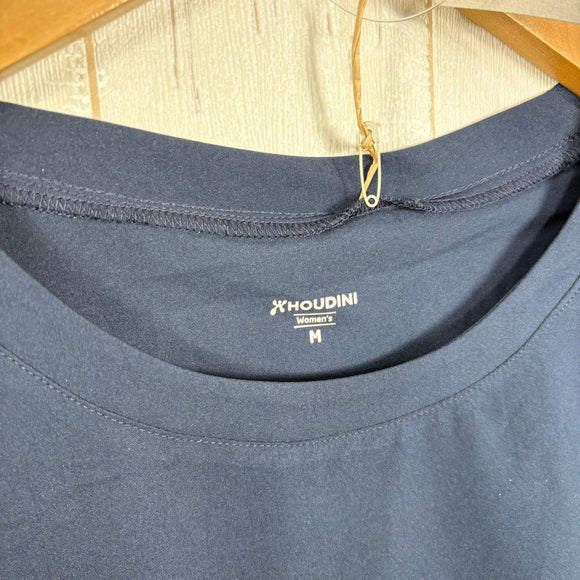 【Women's M ブルー系】 Houdini ( フーディニ ) ウィメンズ カバー ティー W's Cover Tee 840016 BLUE ILLUSION z00055975 BLUE ILLUSION 化繊 ショートスリーブTシャツ クルーネック インナ