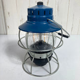[One Size Navy] Barebones Railroad Lantern Ocean Blue Lighting Gear Lantern z00053979 Ocean Blue Lantern Lighting Gear
