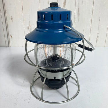 [One Size Navy] Barebones Railroad Lantern Ocean Blue Lighting Gear Lantern z00053979 Ocean Blue Lantern Lighting Gear