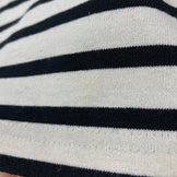 男士 ML 象牙色 Bring Basque 衬衫，裁剪缝制，米白色 x 黑色，涤纶，长袖圆领 T 恤，合成纤维，长袖，米白色 x 黑色，合成纤维，长袖